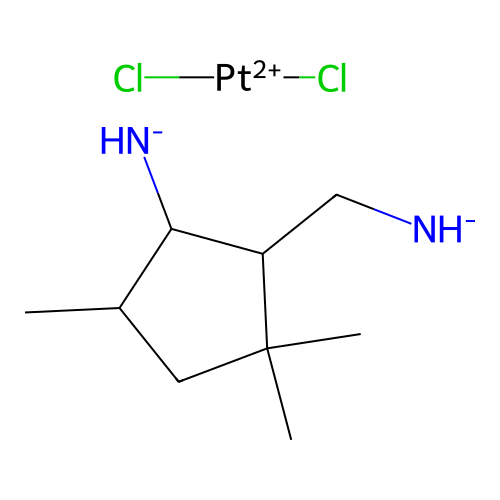 Platinum,2,4-trimethylcyclopentanemethanamine-N,N')dichloro-, (SP-4-3)- structure