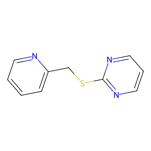Pyrimidine, 2-[(2-pyridinylmethyl)thio]- structure