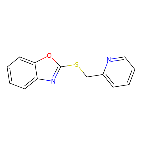 Benzoxazole, 2-[(2-pyridinylmethyl)thio]- structure