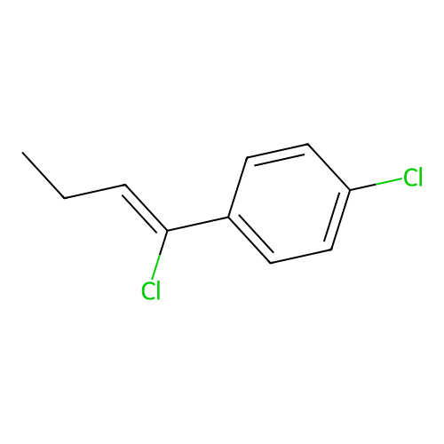 1-Chloro-4-(1-chloro-1-buten-1-yl)benzene structure