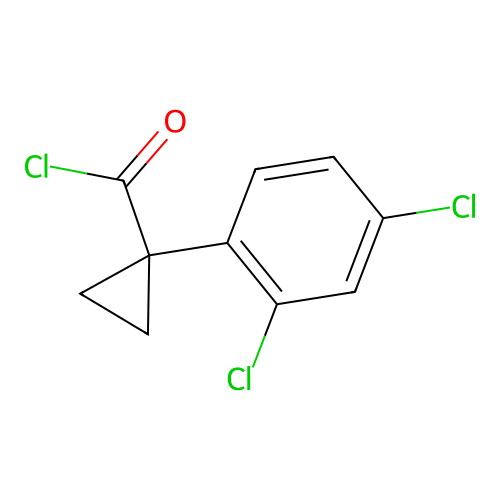 1-(2,4-Dichlorophenyl)cyclopropanecarbonyl chloride structure