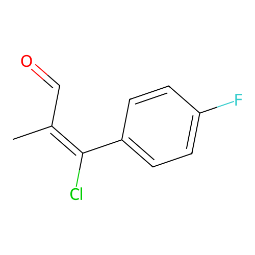 3-Chloro-3-(4-fluorophenyl)-2-methylprop-2-enal structure