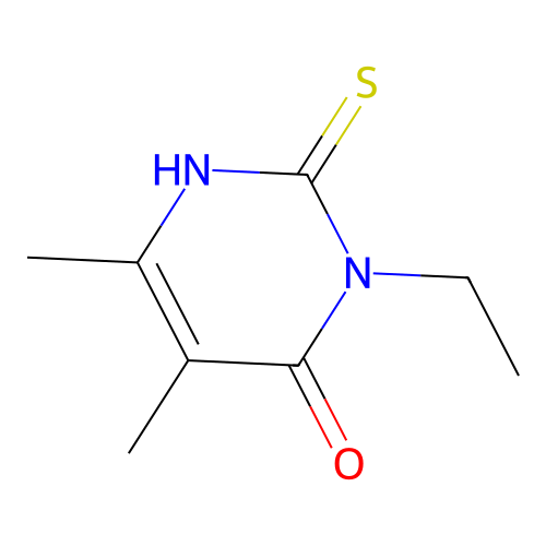 1-Ethyl-6-hydroxy-4,5-dimethyl-1H-pyrimidine-2-thione structure