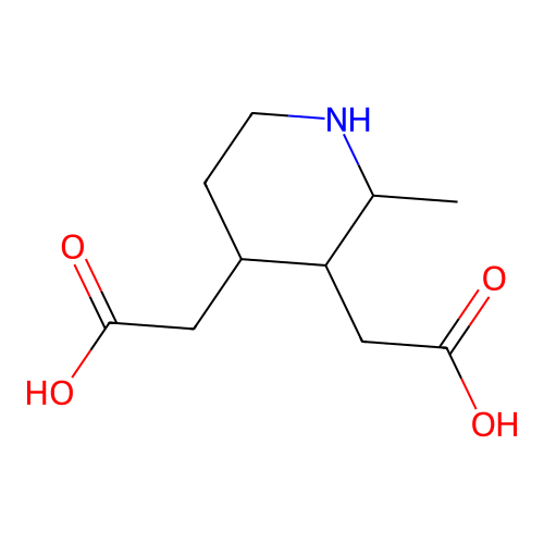 2-[3-(Carboxymethyl)-2-methylpiperidin-4-yl]acetic acid structure