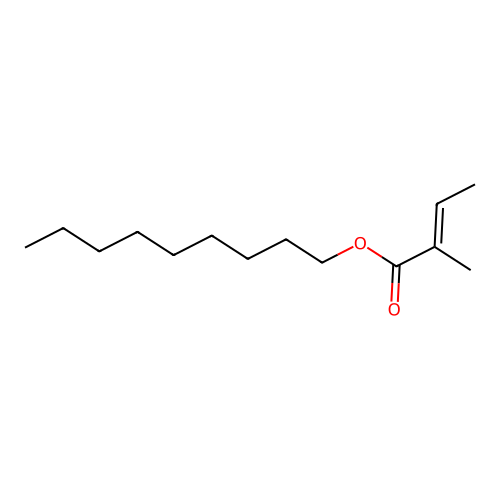 Nonyl 2-methylbut-2-enoate structure