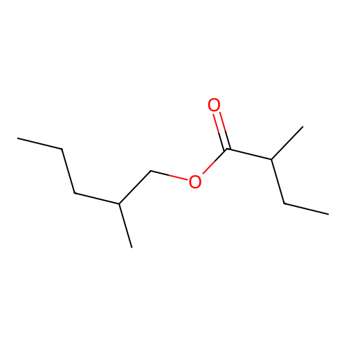 2-Methylpentyl 2-methylbutyrate structure