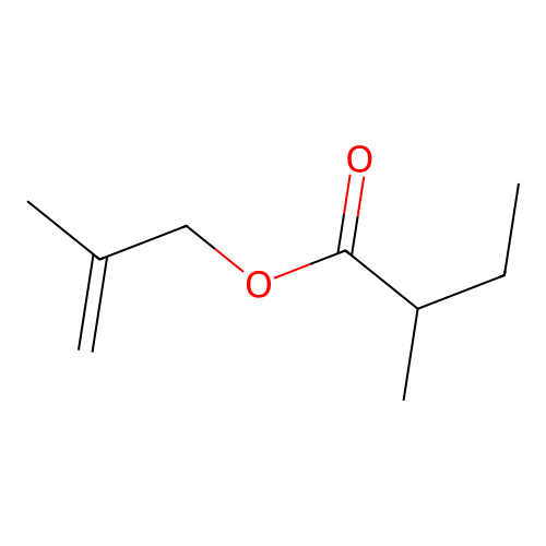 2-Methylallyl 2-methylbutyrate structure