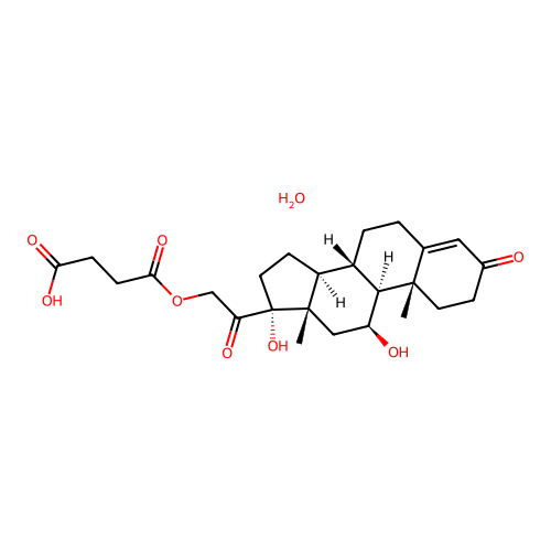 Hydrocortisone Hemisuccinate structure