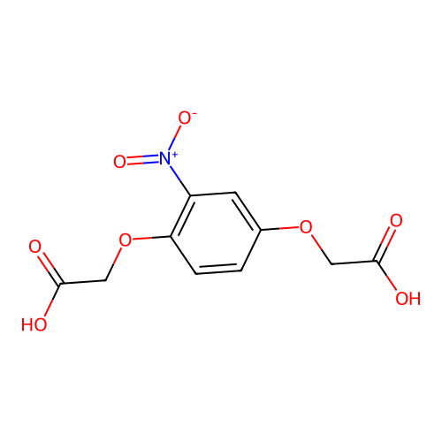 2,2'-[(2-nitro-1,4-phenylene)bis(oxy)]diacetic acid structure