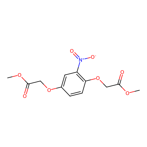 Dimethyl 2,2'-[(2-nitro-1,4-phenylene)bis(oxy)]diacetate structure