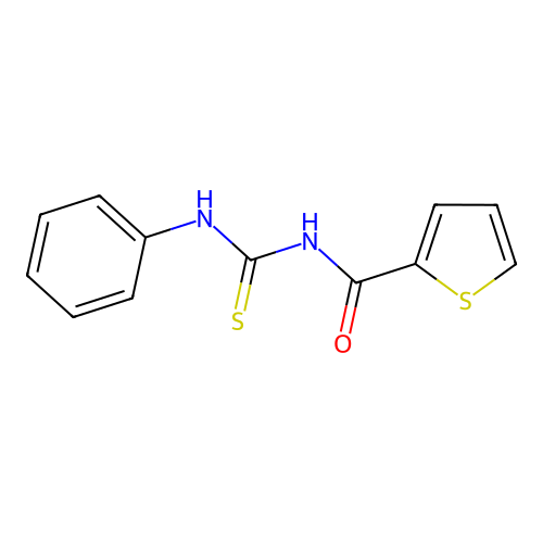 1-Phenyl-3-(thiophene-2-carbonyl)-thiourea structure