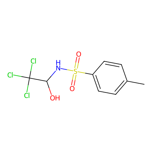 4-methyl-N-(2,2,2-trichloro-1-hydroxyethyl)benzenesulfonamide structure
