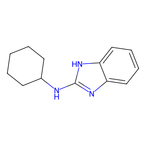 N-cyclohexyl-1H-benzimidazol-2-amine structure