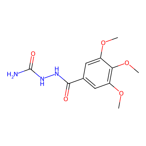 [(3,4,5-Trimethoxybenzoyl)amino]urea structure