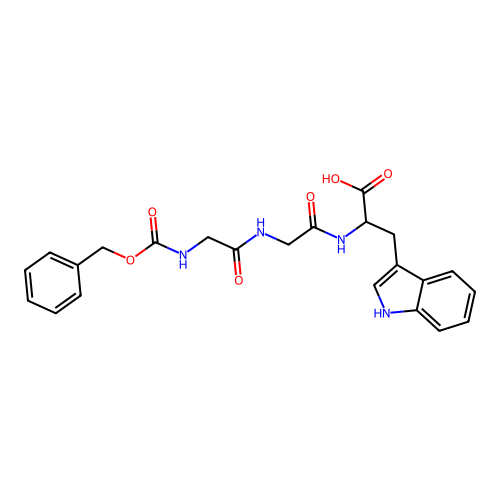 Z-GLY-GLY-TRP-OH structure