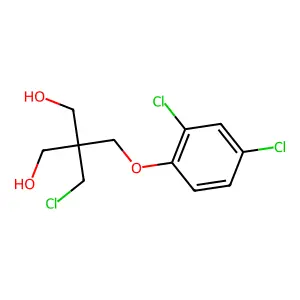 1,3-Propanediol, 2-(chloromethyl)-2-((2,4-dichlorophenoxy)methyl)- structure