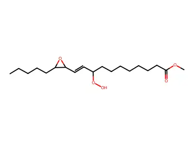 Methyl 12,13-epoxy-9-hydroperoxy-10-octadecenoate structure