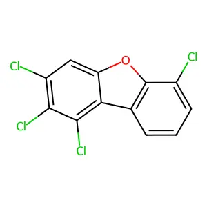 1,2,3,6-Tetrachlorodibenzofuran structure