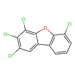 2,3,4,6-Tetrachlorodibenzofuran structure