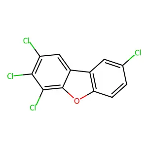 2,3,4,8-Tetrachlorodibenzofuran structure