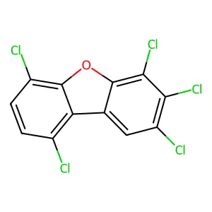 1,4,6,7,8-Pentachlorodibenzofuran structure