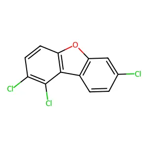 1,2,7-Trichlorodibenzofuran structure