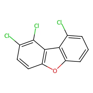 1,2,9-Trichlorodibenzofuran structure