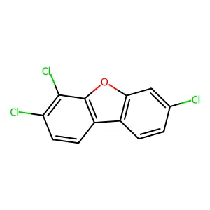 3,4,7-Trichlorodibenzofuran structure