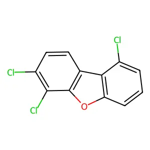 1,6,7-Trichlorodibenzofuran structure