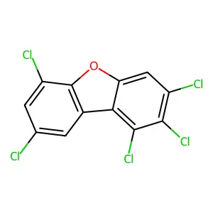 1,2,3,6,8-Pentachlorodibenzofuran structure