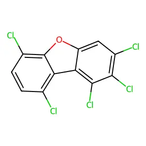 1,2,3,6,9-Pentachlorodibenzofuran structure