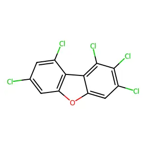 1,2,3,7,9-Pentachlorodibenzofuran structure