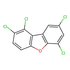 1,2,6,8-Tetrachlorodibenzofuran structure