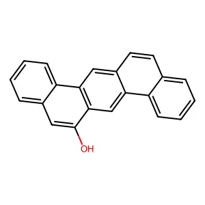 Dibenz(a,h)anthracen-6-ol structure