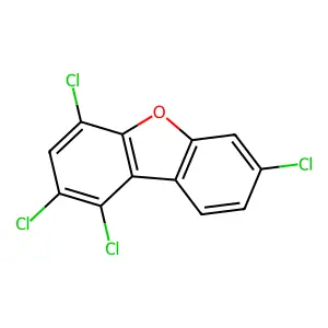 1,2,4,7-Tetrachlorodibenzofuran structure