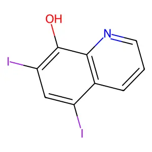 双碘喹啉 structure