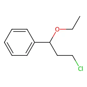 (3-Chloro-1-ethoxypropyl)benzene structure