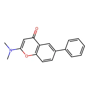 Chromone, 2-(dimethylamino)-6-phenyl- structure
