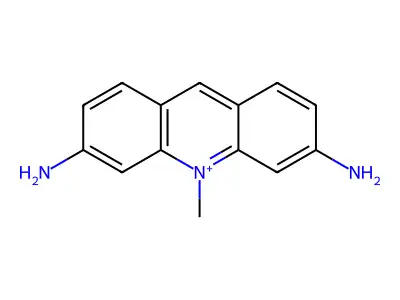 3,6-二氨基-10-甲基吖啶鎓 structure