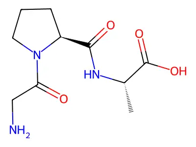 N-(1-Glycyl-L-prolyl)-alanine structure