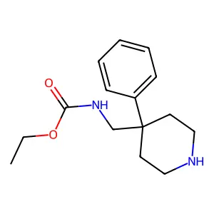 Carbamic acid, ((4-phenyl-4-piperidinyl)methyl)-, ethyl ester structure
