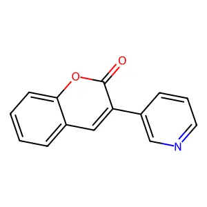 3-(3-Pyridinyl)-2H-1-benzopyran-2-one structure