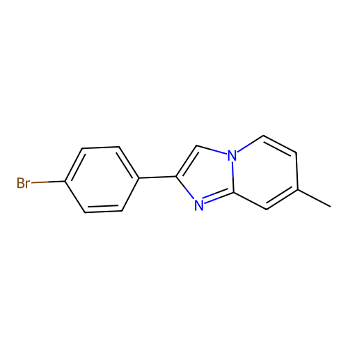 2-(4-Bromophenyl)-7-methylimidazo[1,2-a]pyridine structure