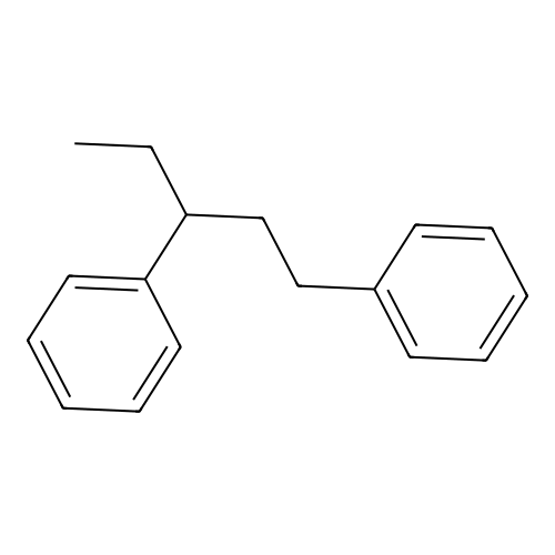Benzene, 1,1'-(1-ethyl-1,3-propanediyl)bis- structure