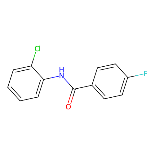 N-(2-chlorophenyl)-4-fluorobenzamide structure