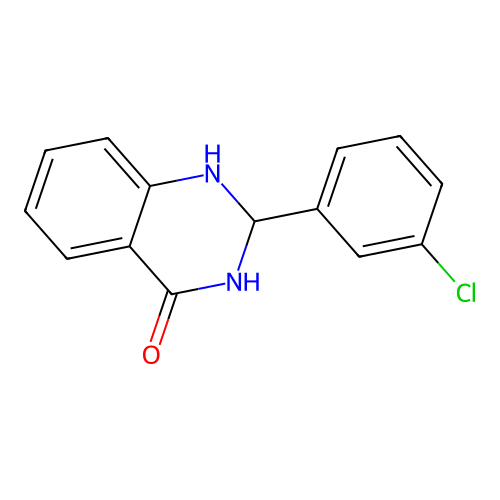 2-(3-Chlorophenyl)-1,2-dihydro-4(3H)-quinazolinone structure