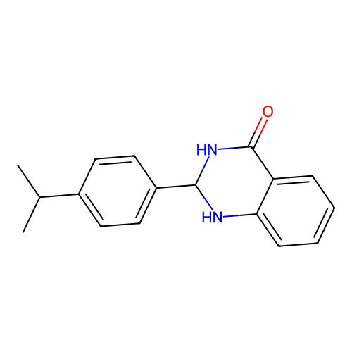 2-(4-Isopropylphenyl)-2,3-dihydroquinazolin-4(1H)-one structure