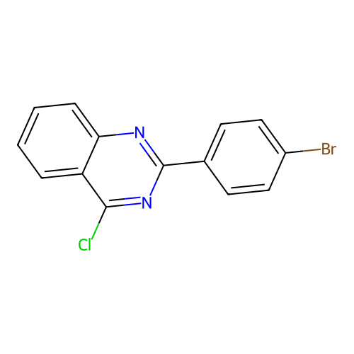 2-(4-Bromophenyl)-4-chloroquinazoline structure