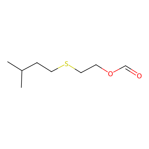 2-((3-Methylbutyl)thio)ethyl formate structure