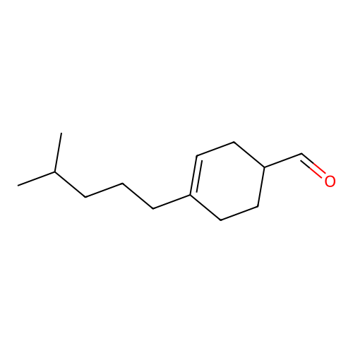 4-(4-Methylpentyl)cyclohex-3-ene-1-carbaldehyde structure